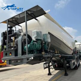 40 cbm Bulk Powder cement tanker semi trailer For Sale