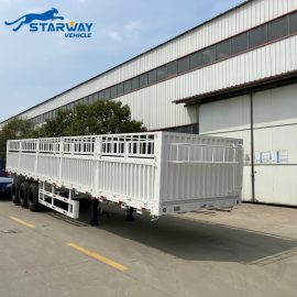 3 Axles fence cargo Semi trailer for sale