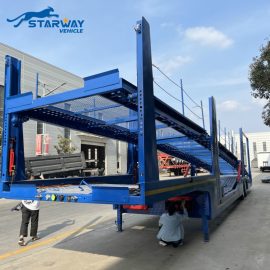 2 axles 8 cars 17 m  car carrier Semi trailer
