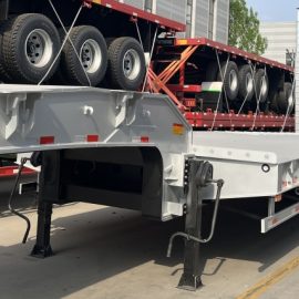 5 Axles 80 ton Lowbed Trailer Semi Trailer For Sale