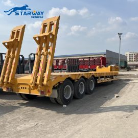 3 Axles 60 ton lowbed trailer for Sale