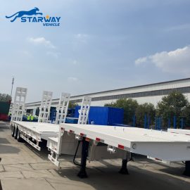 Extendable 6-9 meter lowbed Semi Trailer For Sale