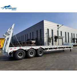 3 Axles 60 ton lowbed trailer for sale