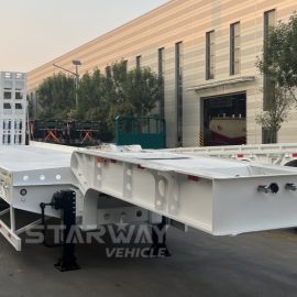 Tri-axle Lowbed Trailer with Side Extensions